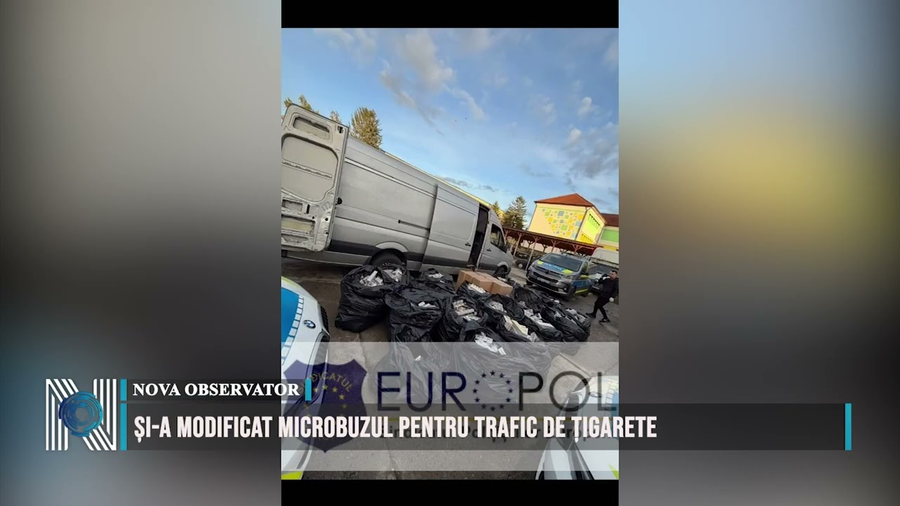 Și-a modificat microbuzul pentru trafic de țigarete