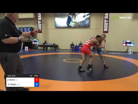 2018 Marine Corps US Open/Senior Men's Greco-Roman 97 Con 8 #2 - Jordan Karst (Las ) Vs. Dan Olsen