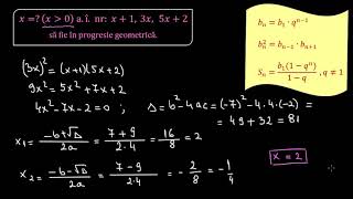 Progresii geometrice (aplicații)