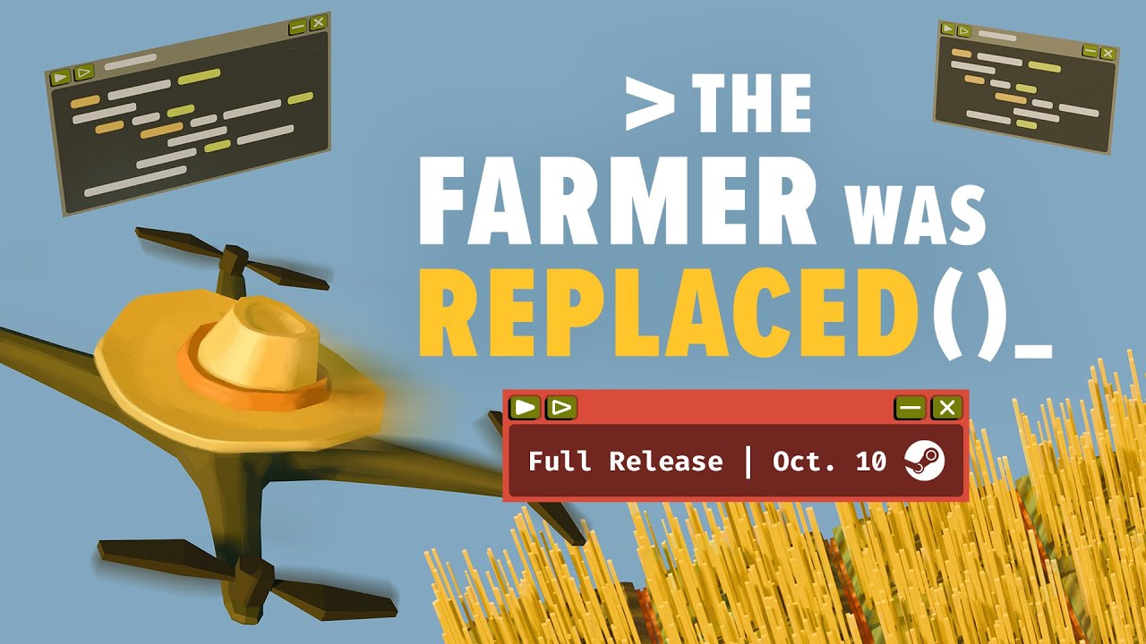 The Farmer Was Replaced | Release Date Announcement Trailer - YouTube