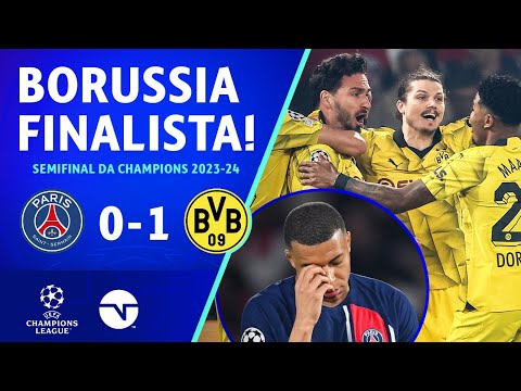 Gols e lances de PSG x Borussia Dortmund