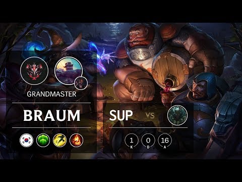 Braum Support vs Pyke - KR Grandmaster Patch 9.18