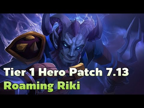 Tier 1 Hero Dota2 Patch 7.13 Roaming Riki By Demon