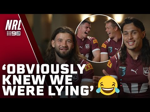 QLD Maroons biggest lies leave each other in STITCHES | NRL on Nine