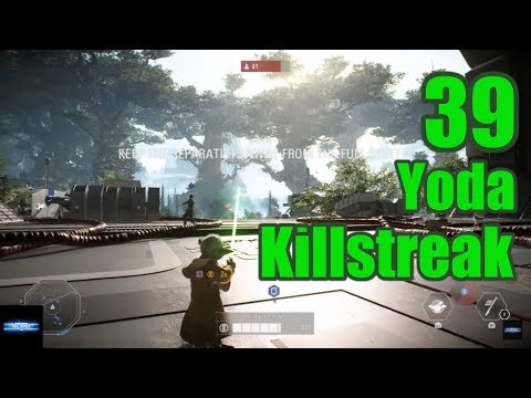39 YODA KILLSTREAK ON KASHYYYK - STAR WARS BATTLEFRONT 2