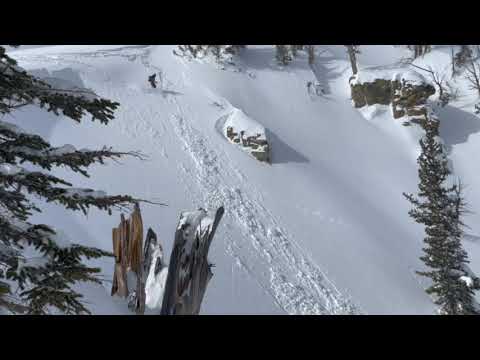 Ski Cutting into a Couloir - Live Better In The Backcountry