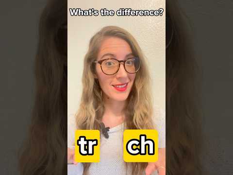 Pronunciation Practice - 'tr' and 'ch' - American English Phonics for Beginners #esl