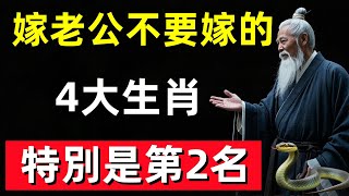 嫁老公不要嫁的4大生肖，特別是第2名，心如鐵石不疼你，薄情自私，誰嫁誰倒霉一輩子！#修行思維 #修行 #福報 #禪 #道德經 #覺醒 #開悟 #禅修