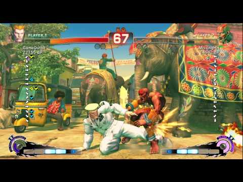 GameOutttt [Guile] vs MissingHH [Dhalsim] SSF4 Japanese Online Ranked Matches - TRUE-HD