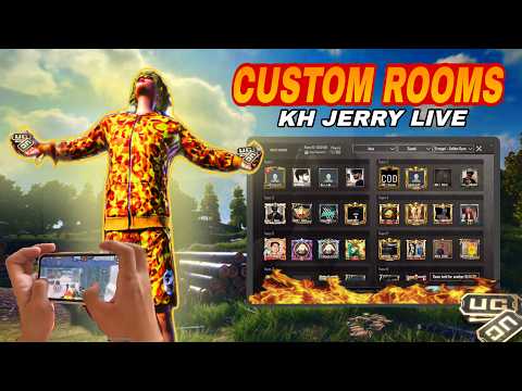 CUSTOM ROOMS AND TOURNAMENT  | PUBG LIVE  WOW & LIVIK ROOMS | UC ROOMS | KH JERRY LIVE