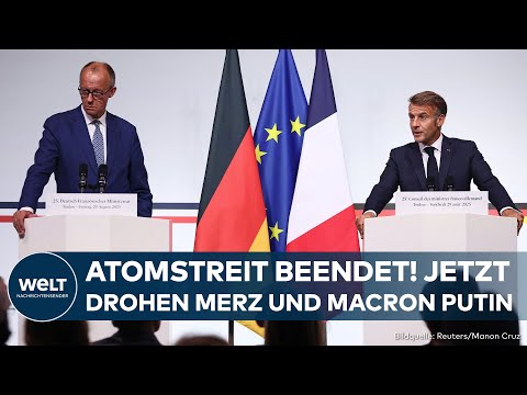 Video Thumbnail: MINISTERRAT IN TOULON: Merz und Macron beenden Atomstreit – und drohen Putin