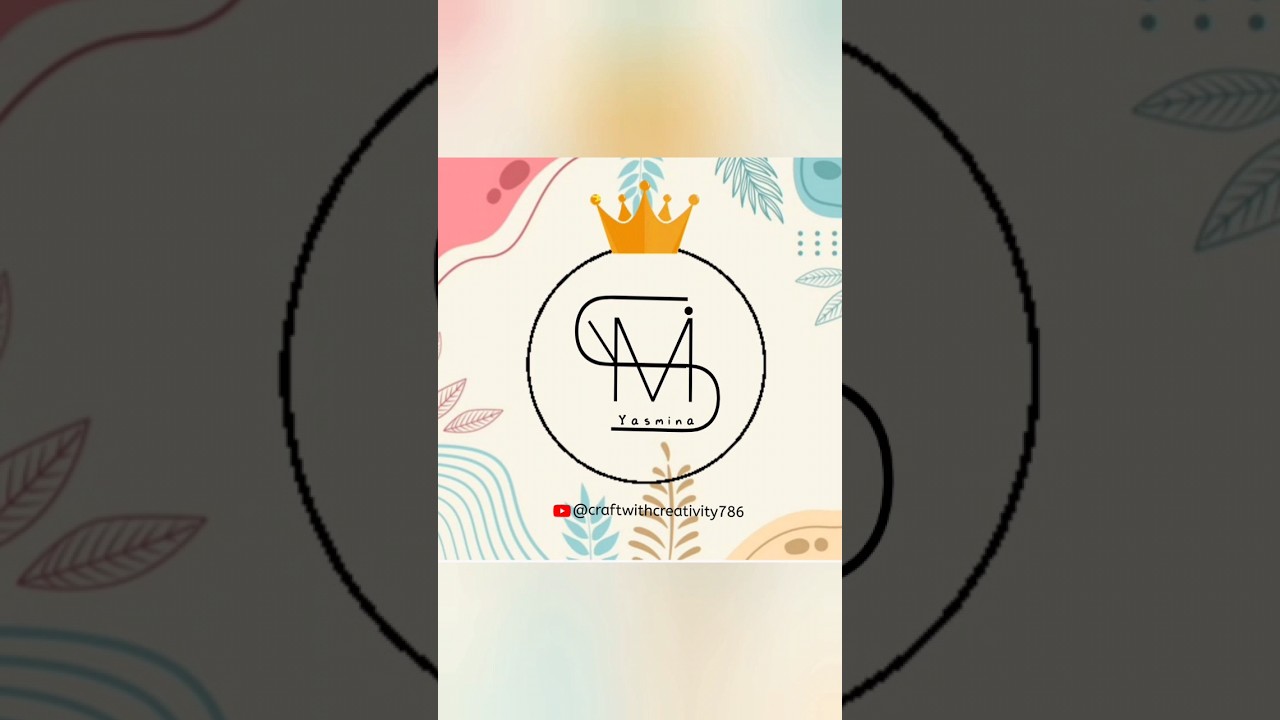 Yasmina Name Logo #shorts #ytshorts #trending #satisfying #viral #logo @Crafter_Zainoor