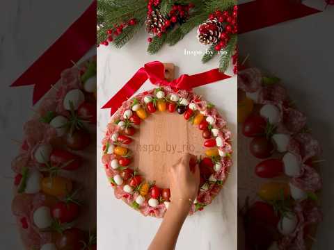 Antipasto skewers Christmas wreath Inspiration Ideas🎄...