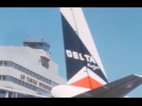 Delta Air Lines Douglas DC-8 departs San Francisco International Airport