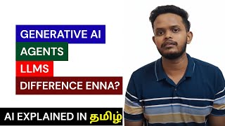 Generative AI vs LLMs vs Agents Explained in Tamil | Adi Explains