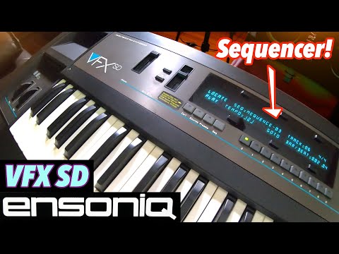 Ensoniq VFX 61-Key Vintage Analog Synth — Transwave, Poly Aftertouch, w/ Cart, Disks & Pedal image 17