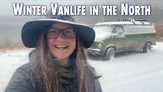 Cozy, cold and beautiful winter vanlife in Canada's North