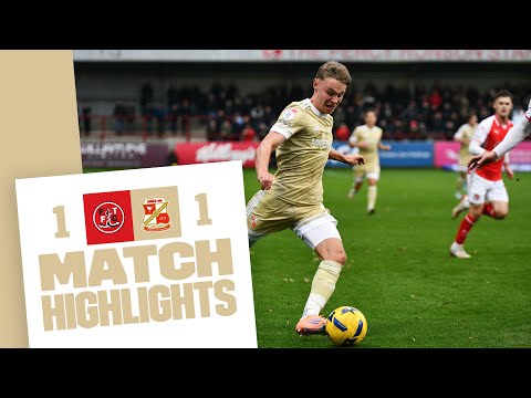 Match Highlights: Fleetwood Town 1-1 Swindon Town
