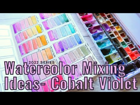 💜Watercolor Mixing- Cobalt Violet😍💜