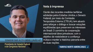 Parlamento está vigilante na proteção da soberania do país, diz Davi em nota