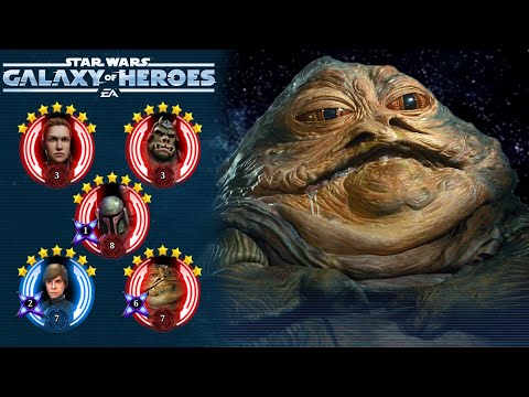 Star Wars Galaxy of Heroes: Galactic Legend Jabba the Hutt Event Tiers 1-5 Playthrough/Unlock