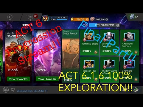 Act 6.1.6 Exploration!! - FINAL PUSH! PART 1! - Act 6 Progression!! | Marvel Contest of Champions
