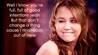 Miley Cyrus - See You in Another Life (lyrics)