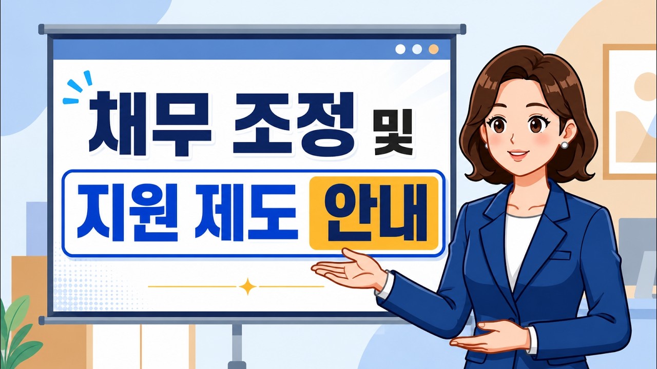 채무조정 및 지원 제도 안내