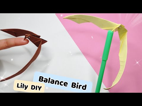 Origami Balance Bird 🐦 | The easiest way to make!