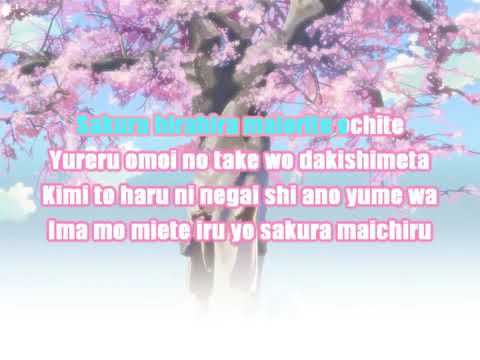 [karaoke] SAKURA - Ikimono gakari.