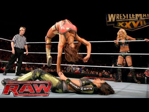 WWE RAW Eve Torres & Natalya Vs LayCool January 31, 2011
