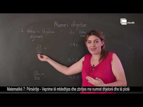 Përsëritje - Veprime të mbledhjes dhe zbritjes me numrat dhjetorë dhe të plotë.| Matematikë 7