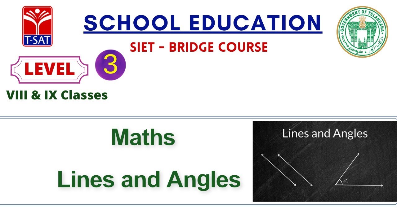 L3 ( 8th & 9th (U/M) ) || Maths – Lines and Angles