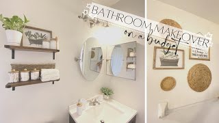 BATHROOM MAKEOVER ON A BUDGET | REDOING GUEST BATHROOM 2022