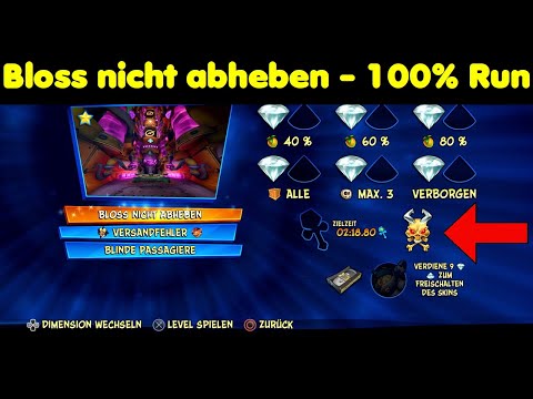 Crash Bandicoot 4 Bloss nicht abheben 100% alle Edelsteine perfektes Relikt versteckter Edelstein