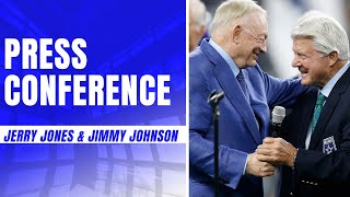 Jimmy Johnson &amp; Jerry Jones Ring of Honor Press Conference | #DETvsDAL | Dallas Cowboys 2023