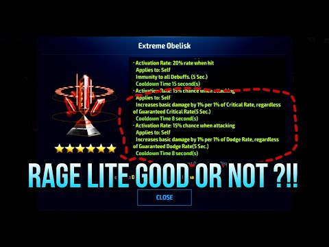 All about the new rage lite obelisk ( better thn damage proc or not ) - Marvel Future Fight.