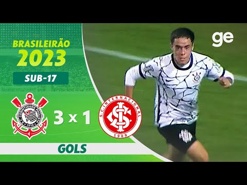 CORINTHIANS 3 X 1 INTERNACIONAL | GOLS  | 2ª RODADA BRASILEIRÃO SUB-17 | ge.globo