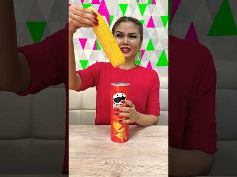 Funny Lifehack😂Popcorn and Pringles #shorts #funny #tiktok #lifehacks