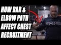 How Bar and Elbow Path Affect Chest Recruitment and Chest Muscle Growth