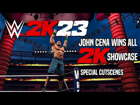 WWE 2K23 All John Cena Wins In 2K Showcase | 4K | PC Gameplay | Ultra Settings