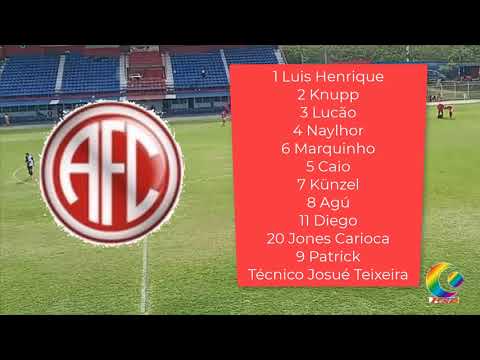 01 09 21  Friburguense 1x2 America Copa Rio Jogo de Volta