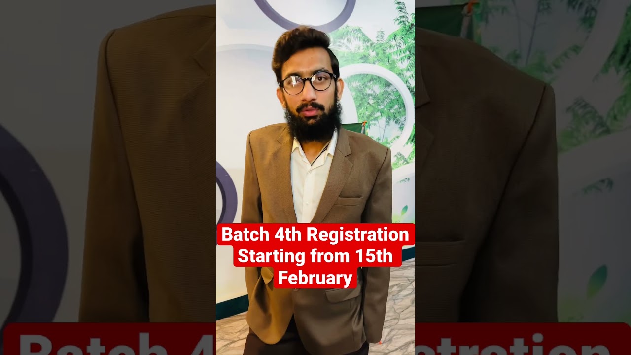 Registration Closed for 3rd Batch || 4th Batch Registration Starting from 15th March