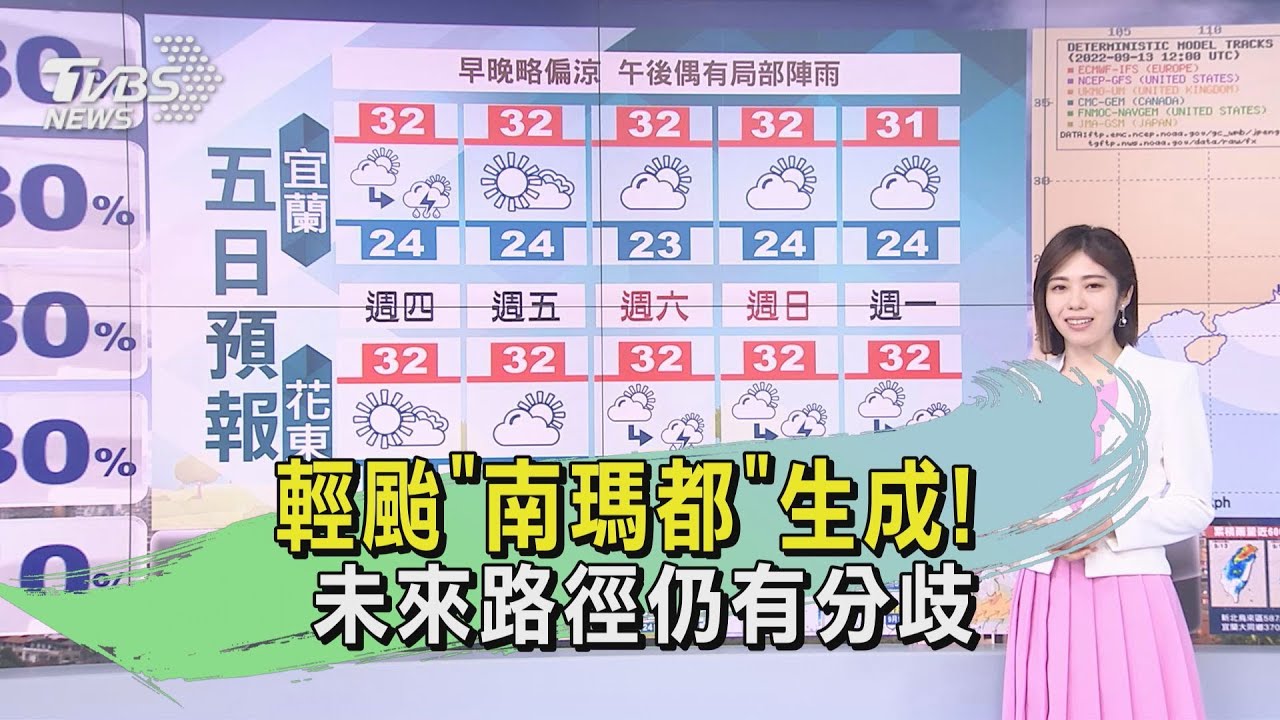 輕颱「南瑪都」生成!未來路徑仍有分歧