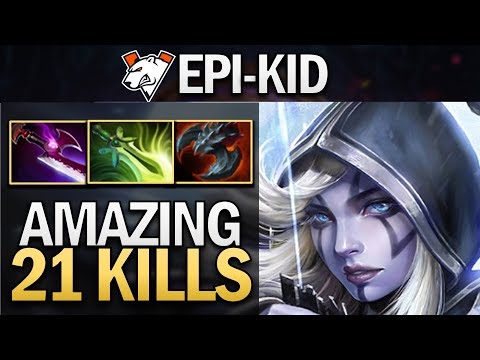 VP.EPI-KID DROW RANGER WITH 21 KILLS - DOTA 2 7.23 GAMEPLAY