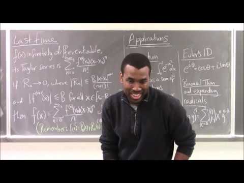 Math 212 RS2 Lecture 17 - Applications of Series: Integrals; Binomial Theorem; Euler's Identity