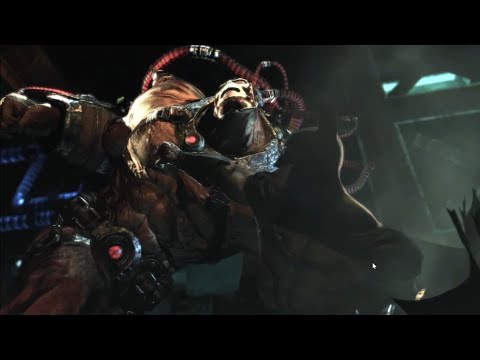 Batman rescuing Commissioner from Joker