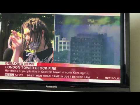 Peaky Saku's thoughts on huge tower block fire in London *contains strong language on BBC News