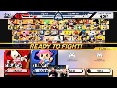 Sm4sh@Mines 52 - BigRed (Mewtwo, R.O.B.) Vs. HLG|SAMFISH (Villager) - Winners Quarterfinals