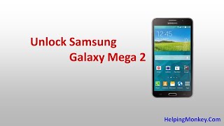 How to Unlock Samsung Galaxy Mega 2 Mobile - When Forgot Password